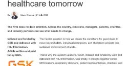 Collaborating today to improve healthcare tomorrow